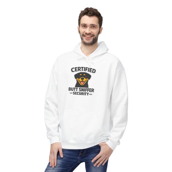 Certified Butt Sniffer Security Hoodie — Funny Novelty Badge Pullover