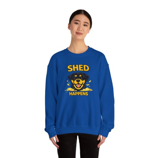 1928571252876144585_2048.jpeg Shed Happens Sweatshirt - Funny Dog Lover Crewneck