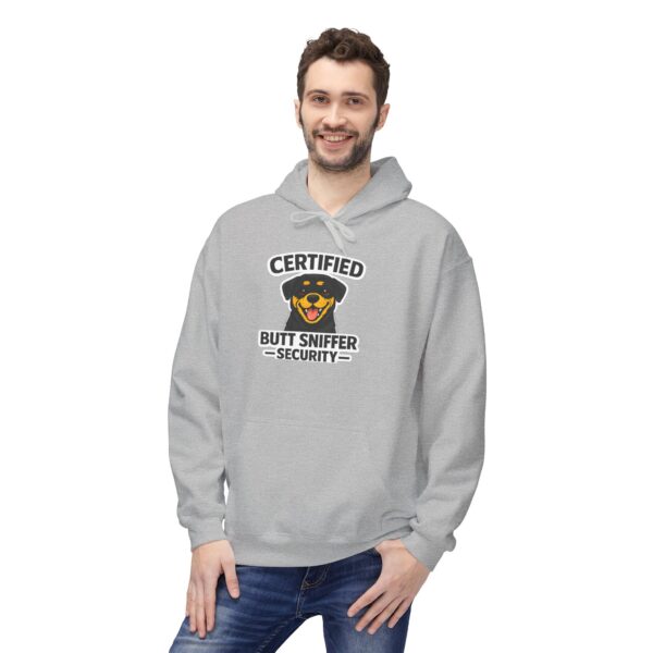 Certified Butt Sniffer Security Hoodie — Funny Novelty Badge Pullover