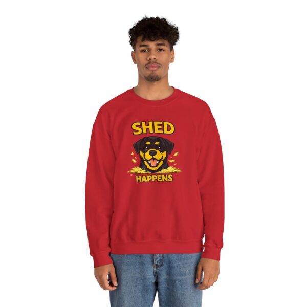 3116759116559596885_2048.jpeg Shed Happens Sweatshirt - Funny Dog Lover Crewneck
