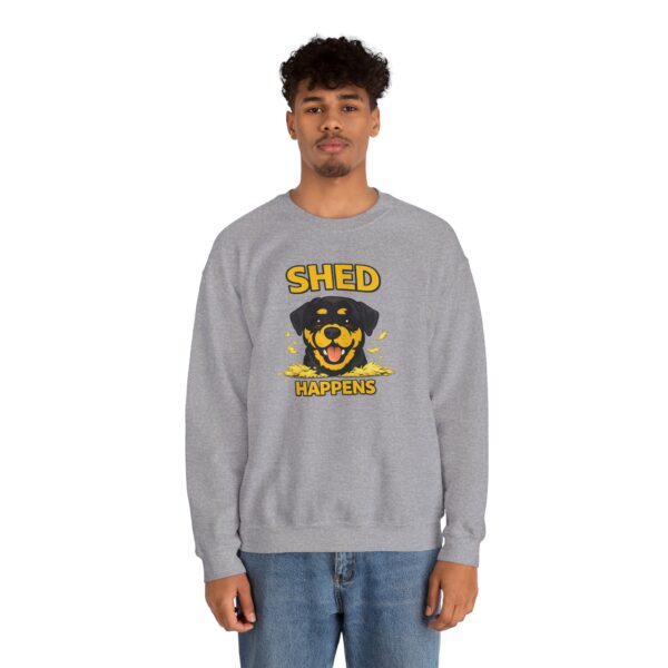 4199686277351374264_2048.jpeg Shed Happens Sweatshirt - Funny Dog Lover Crewneck