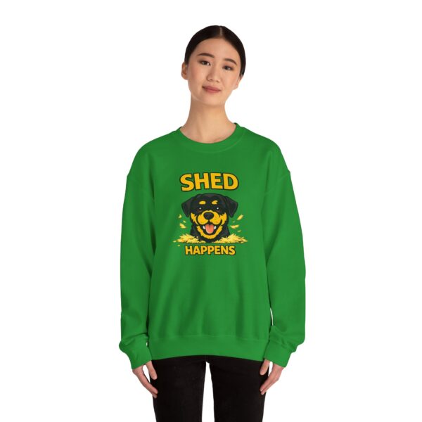7429137313293093925_2048.jpeg Shed Happens Sweatshirt - Funny Dog Lover Crewneck