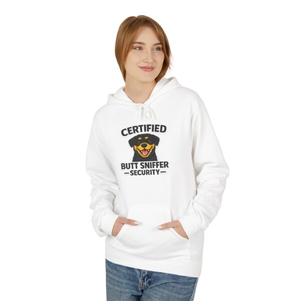 Certified Butt Sniffer Security Hoodie — Funny Novelty Badge Pullover