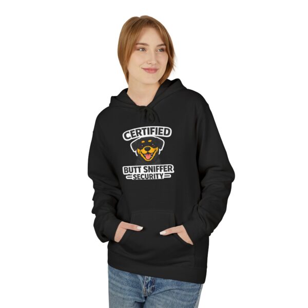 Certified Butt Sniffer Security Hoodie — Funny Novelty Badge Pullover
